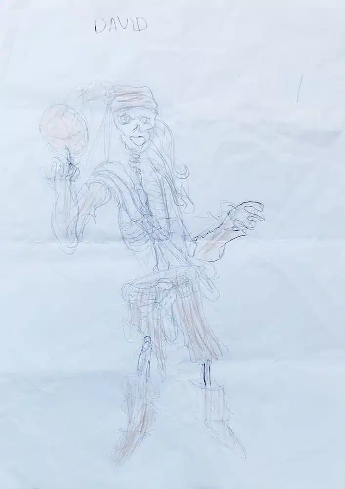 Le dessin de David Damie Texte : Le dessin de David Damie