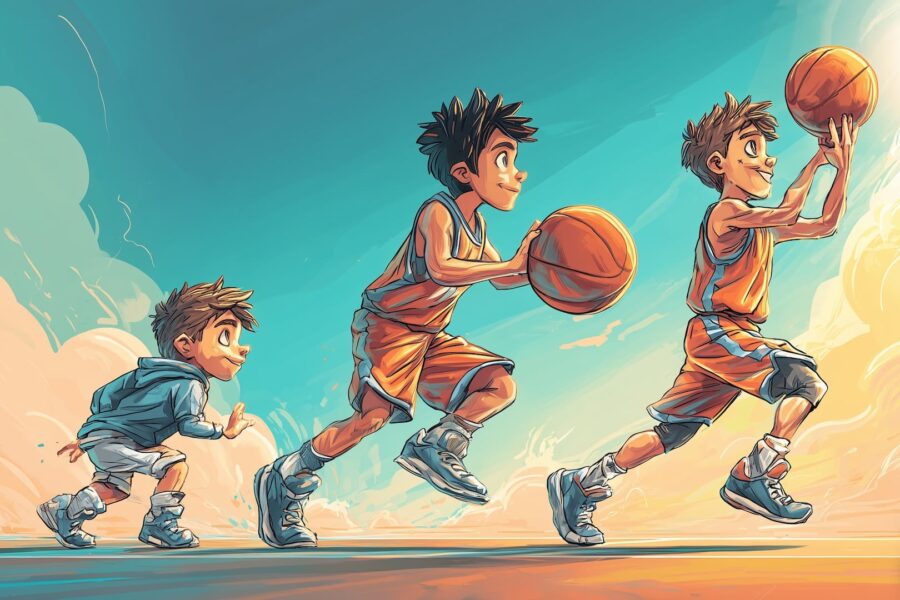 Quels sont les bienfaits du basket sur la santé et le bien-être d'un jeune garçon ?